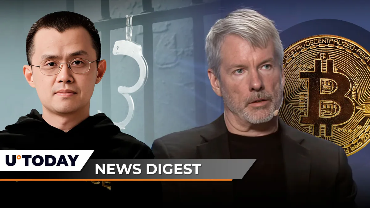 Former Binance CEO Speaks out After Prison Release, Michael Saylor Makes Epic 99% Bitcoin Prediction, XRP Breaks Key Level, Setting Stage for Bullish Rally: Crypto News Digest by InkByte