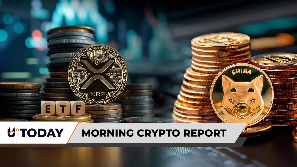 Morning Crypto Report: XRP Bags $164 Million for ETF, Shiba Inu (SHIB) to Lose Zero, Insane $1.75 Billion Option Bet on Bitcoin Price to Rise