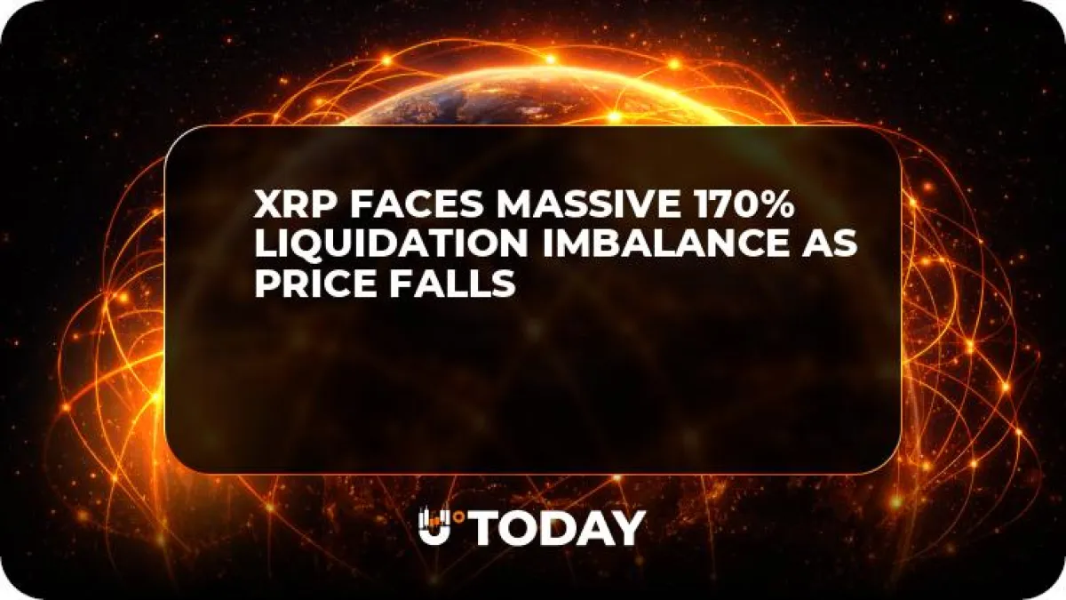 XRP Faces Massive 170% Liquidation Imbalance as Price Falls