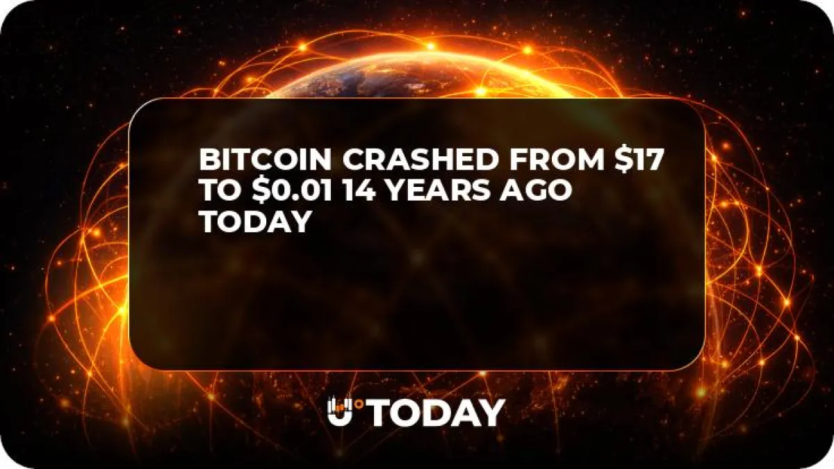 Bitcoin Crashed From $17 to $0.01 14 Years Ago Today