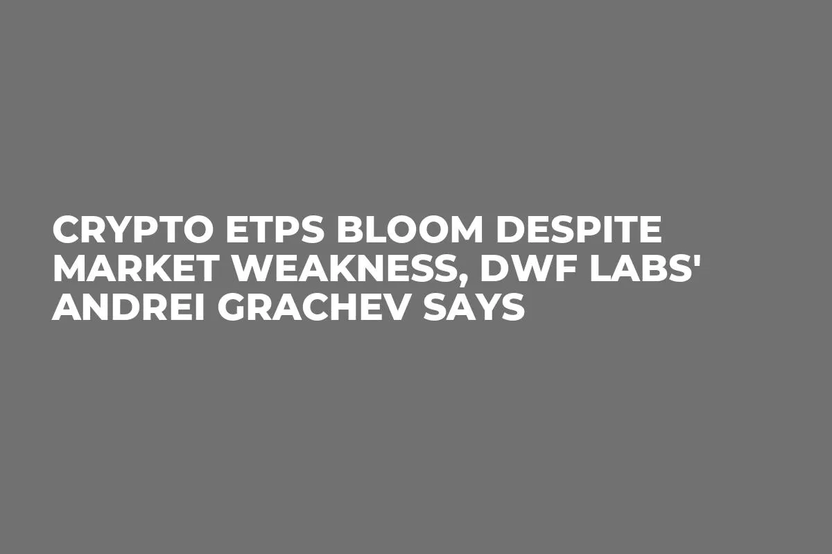 Crypto ETPs Bloom Despite Market Weakness, DWF Labs' Andrei Grachev Says