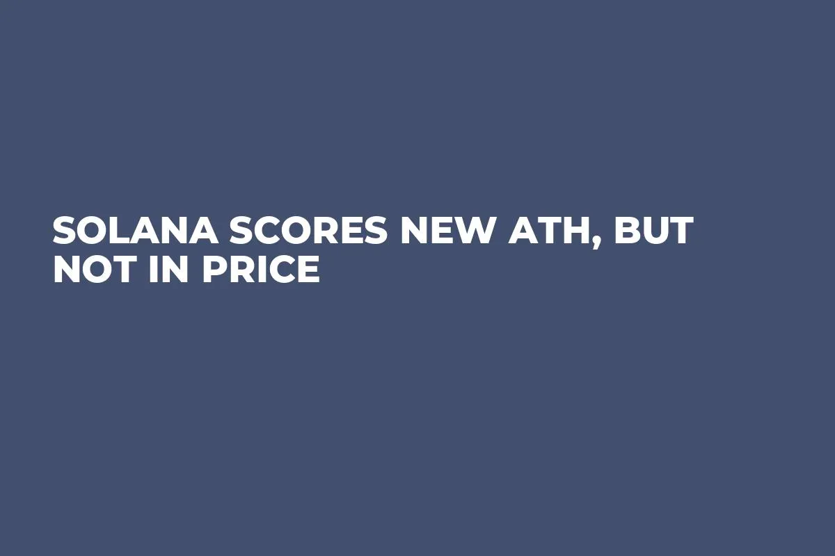 Solana Scores New ATH, But Not in Price