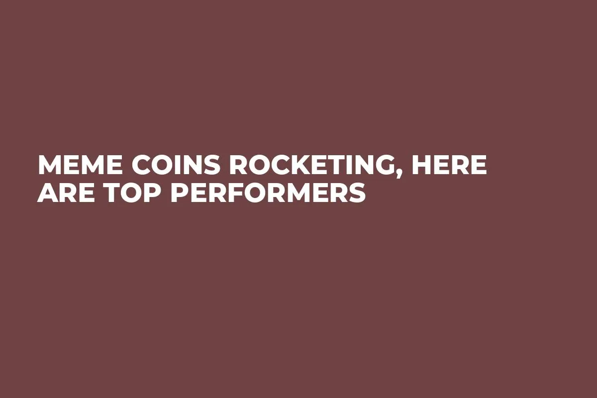 Meme Coins Rocketing, Here Are Top Performers