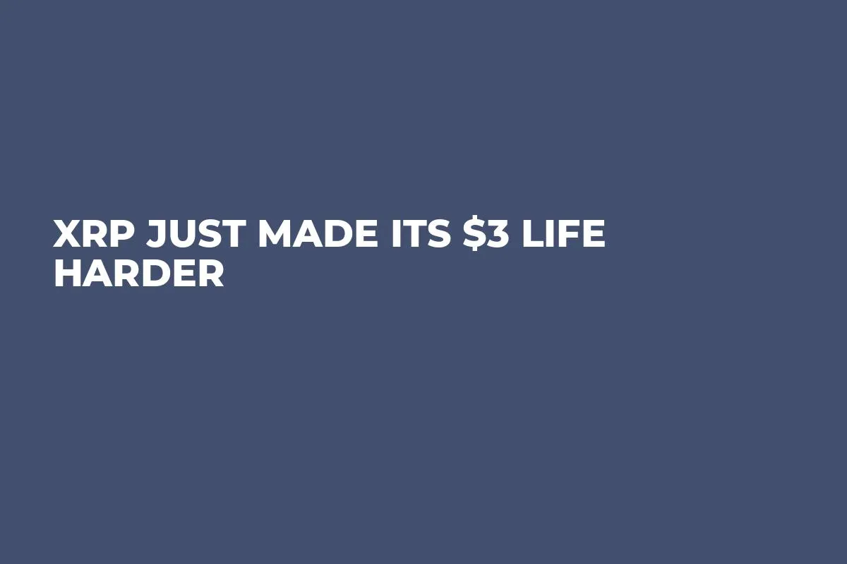 XRP Just Made Its $3 Life Harder