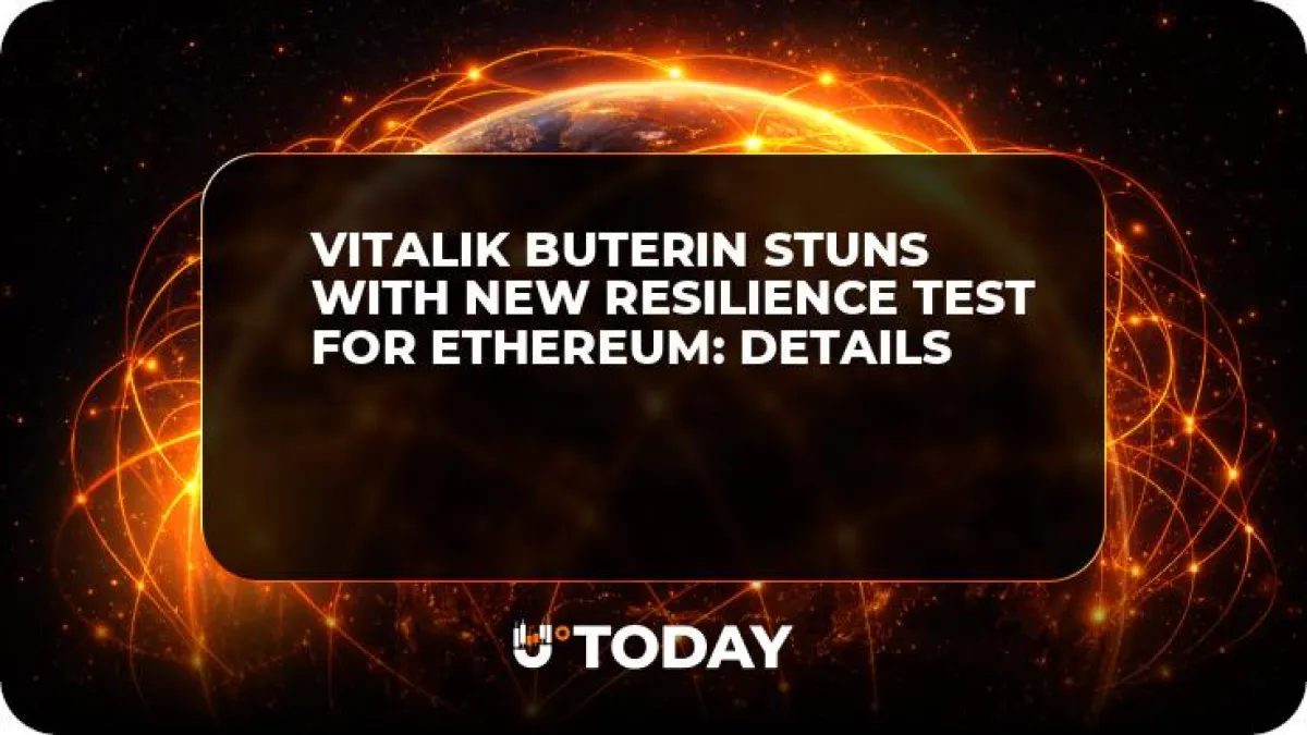 Vitalik Buterin Stuns With New Resilience Test for Ethereum: Details
