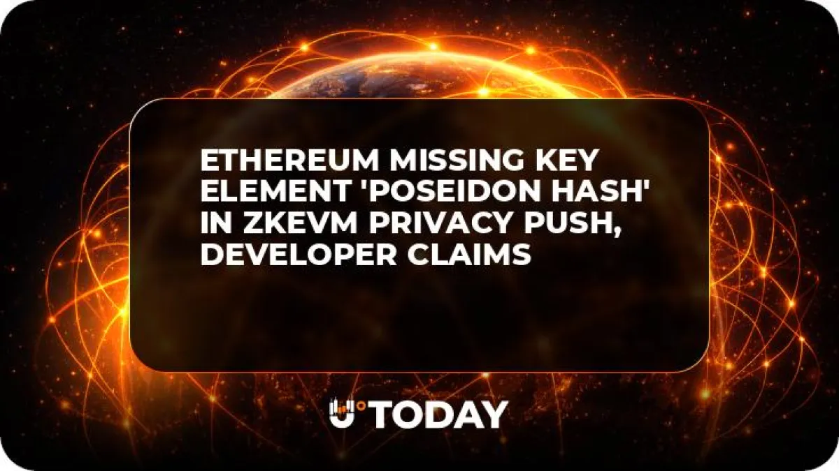 Ethereum Missing Key Element 'Poseidon Hash' in zkEVM Privacy Push, Developer Claims