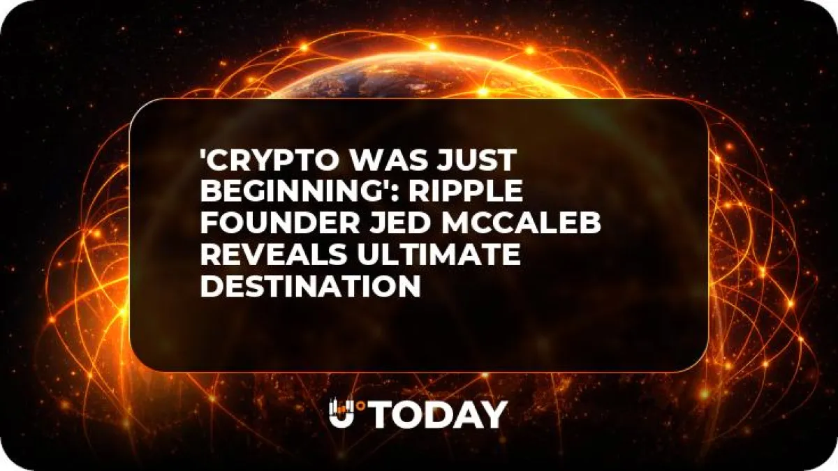 'Crypto Was Just Beginning': Ripple Founder Jed McCaleb Reveals Ultimate Destination