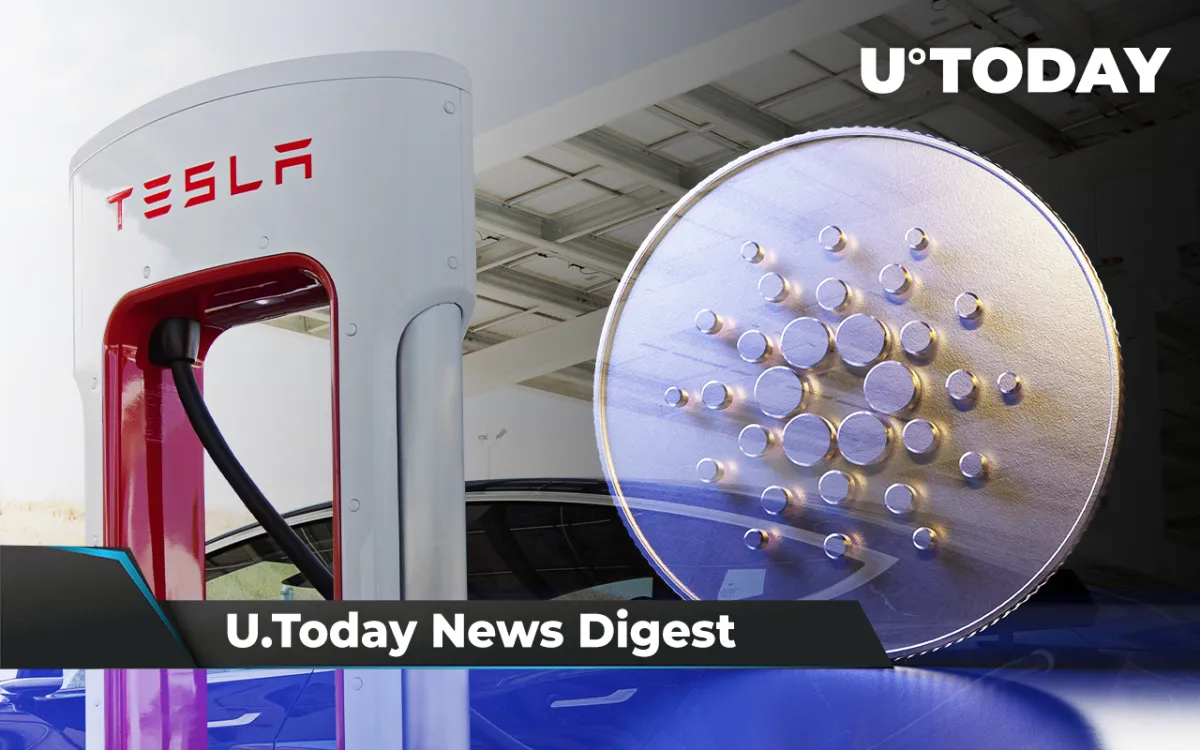 Tesla May Accept DOGE at Charging Stations, Cardano Implements Major Update, Coinbase Rumored to Relist XRP: Crypto News Digest by InkByte