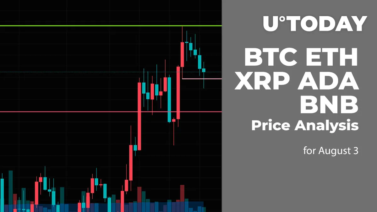 BTC, ETH, XRP, ADA and BNB Price Analysis for August 3