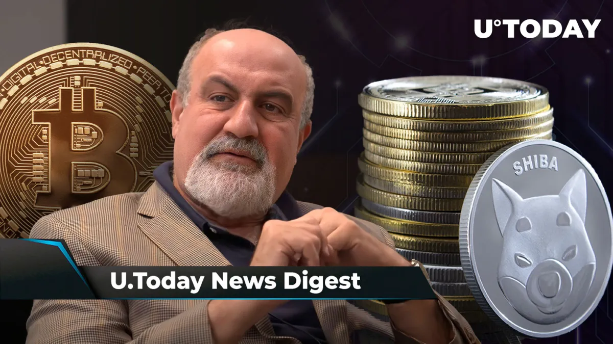 'Black Swan' Author Admits Major BTC Mistake, XRP Forms First 2023 Golden Cross, New SHIB Pair Available on Popular Exchange: Crypto News Digest by InkByte
