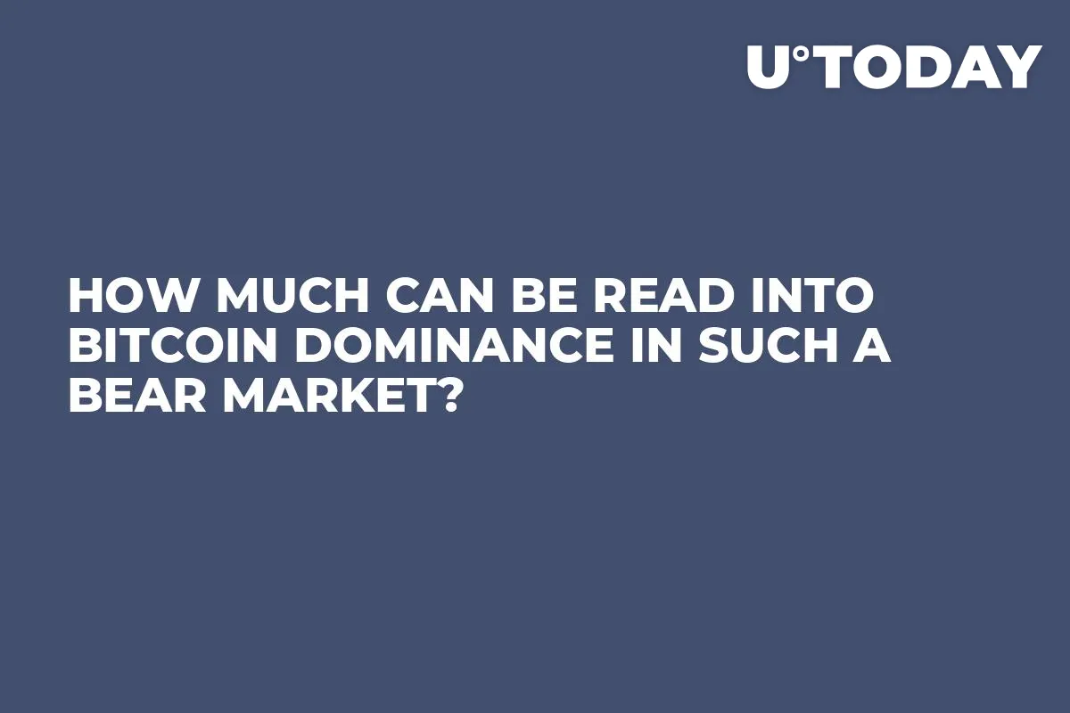 How Much Can Be Read Into Bitcoin Dominance in Such a Bear Market?
