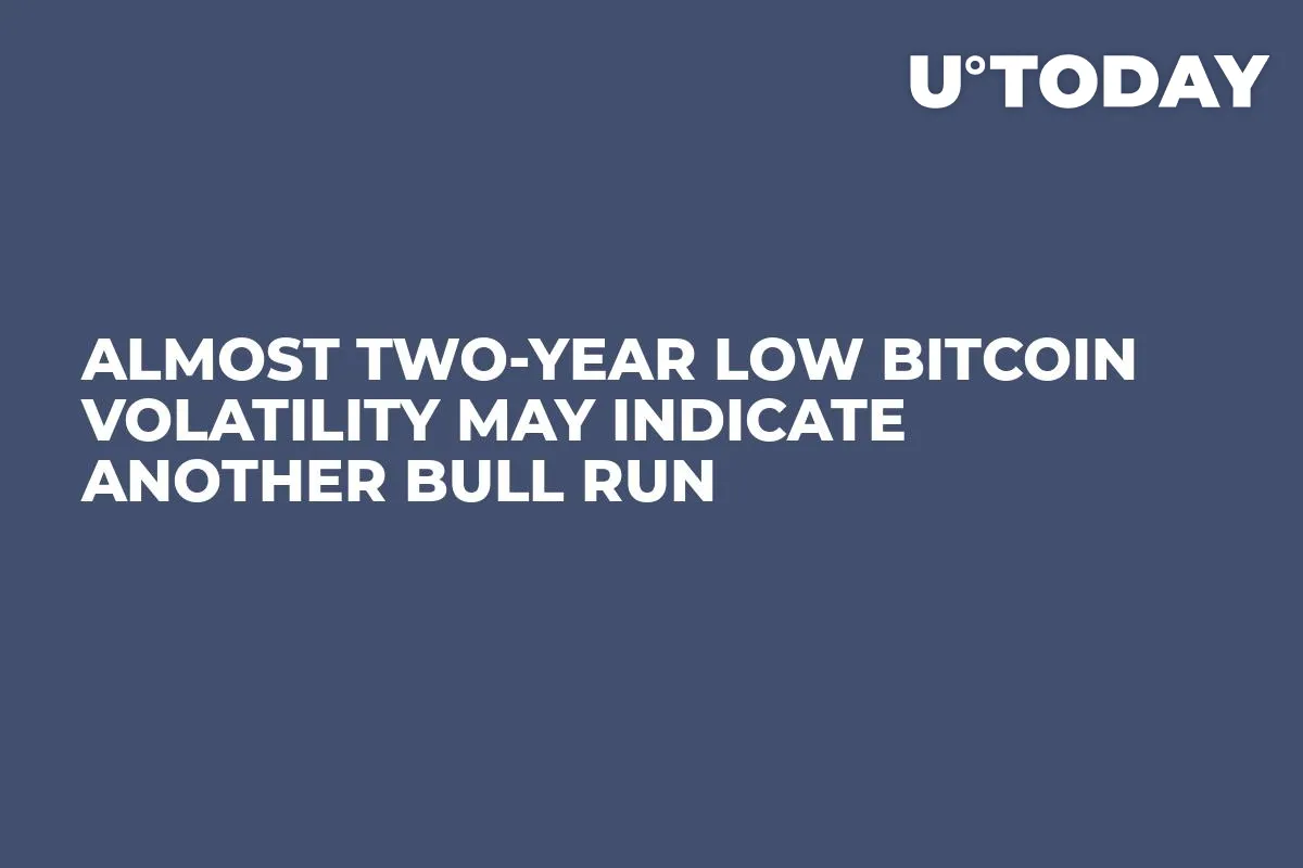 Almost Two-Year Low Bitcoin Volatility May Indicate Another Bull Run