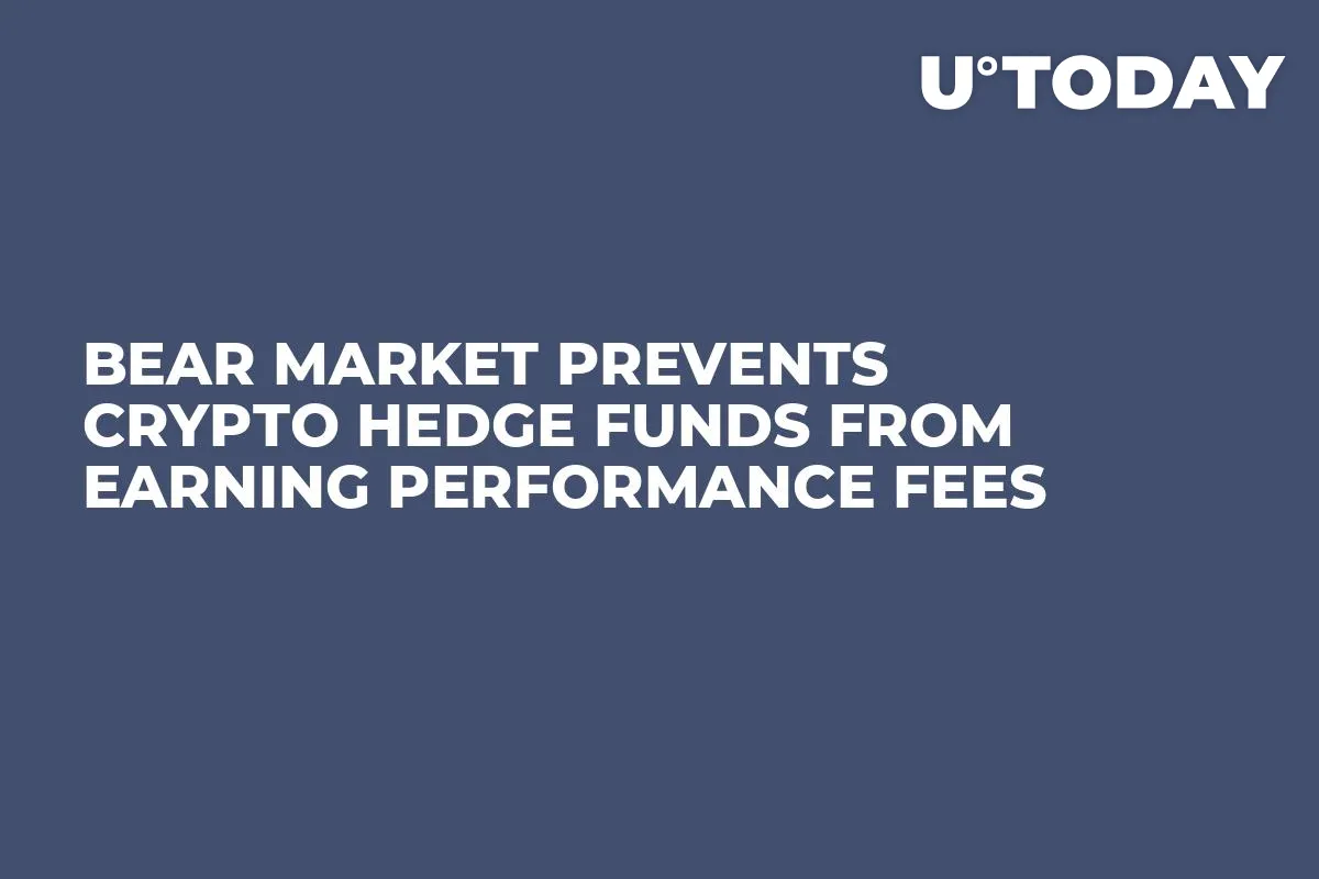 Bear Market Prevents Crypto Hedge Funds From Earning Performance Fees