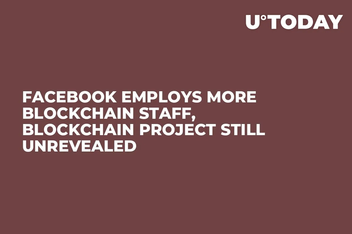 Facebook Employs More Blockchain Staff, Blockchain Project Still Unrevealed