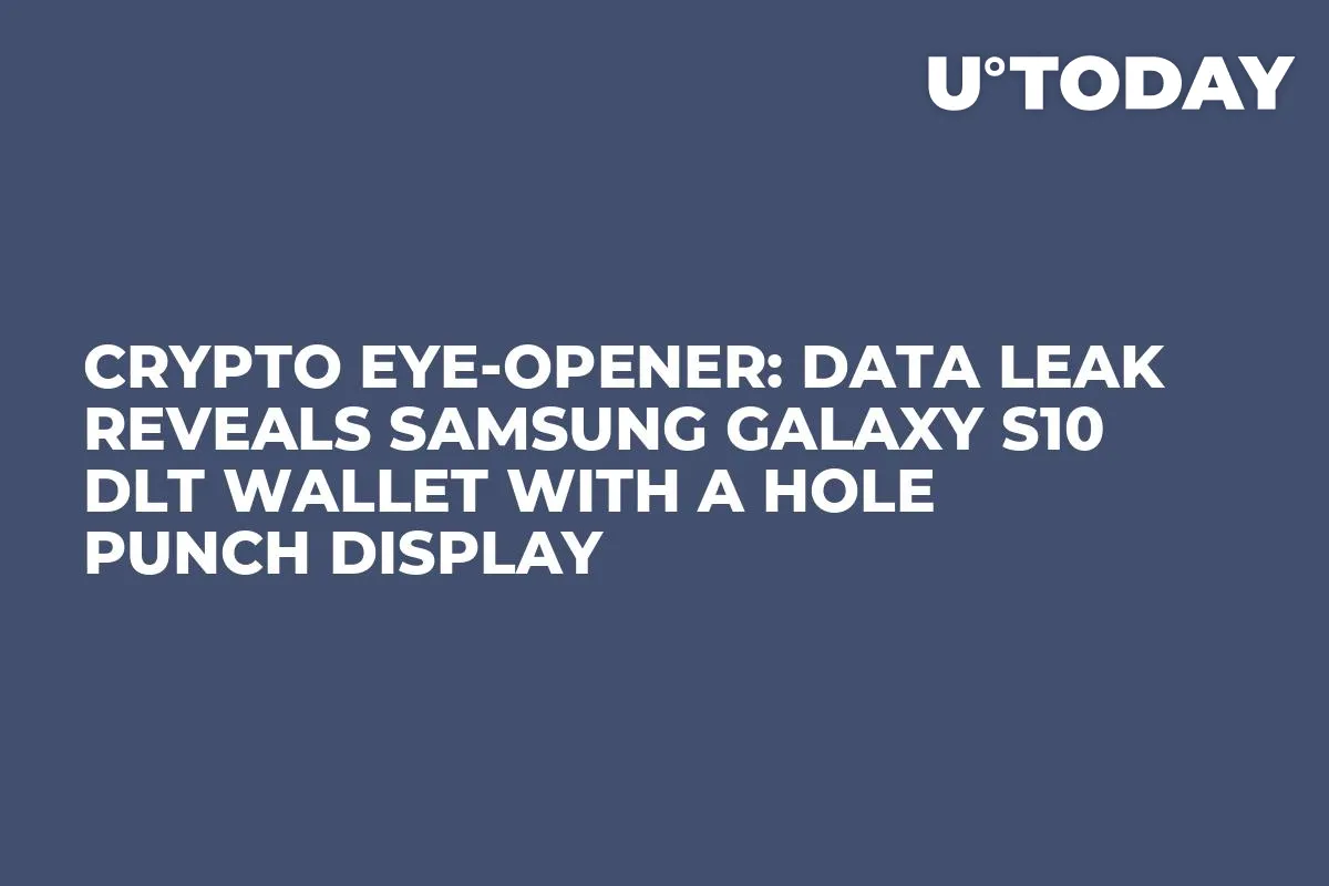 Crypto Eye-Opener: Data Leak Reveals Samsung Galaxy S10 DLT Wallet with a Hole Punch Display