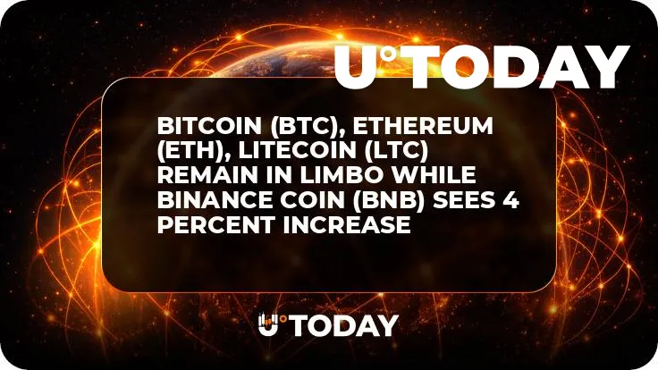 Bitcoin (BTC), Ethereum (ETH), Litecoin (LTC) Remain in Limbo While Binance Coin (BNB) Sees 4 Percent Increase