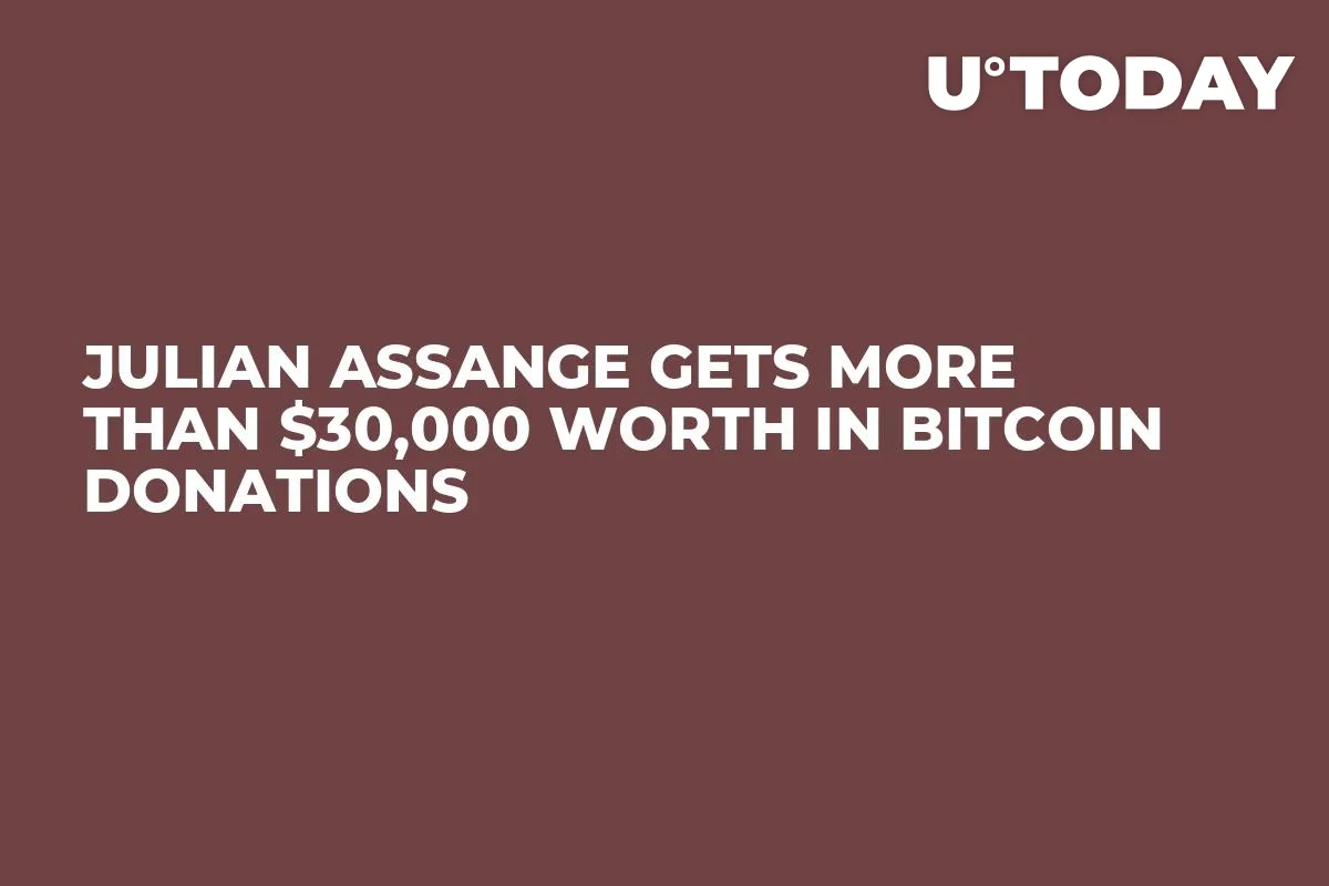 Julian Assange Gets More Than $30,000 Worth in Bitcoin Donations 