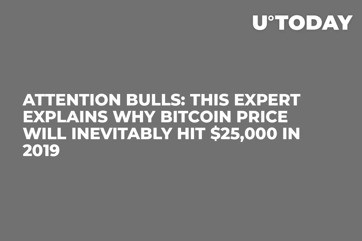 Attention Bulls: This Expert Explains Why Bitcoin Price Will Inevitably Hit $25,000 in 2019