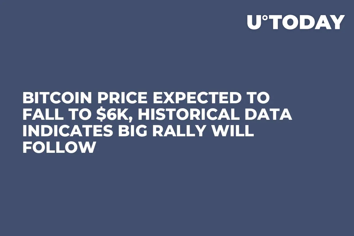 Bitcoin Price Expected to Fall to $6k, Historical Data Indicates Big Rally Will Follow