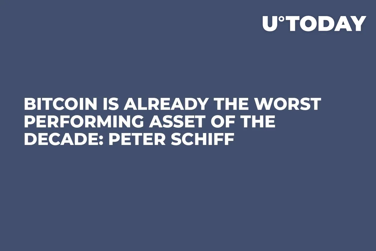 Bitcoin Is Already the Worst Performing Asset of the Decade: Peter Schiff
