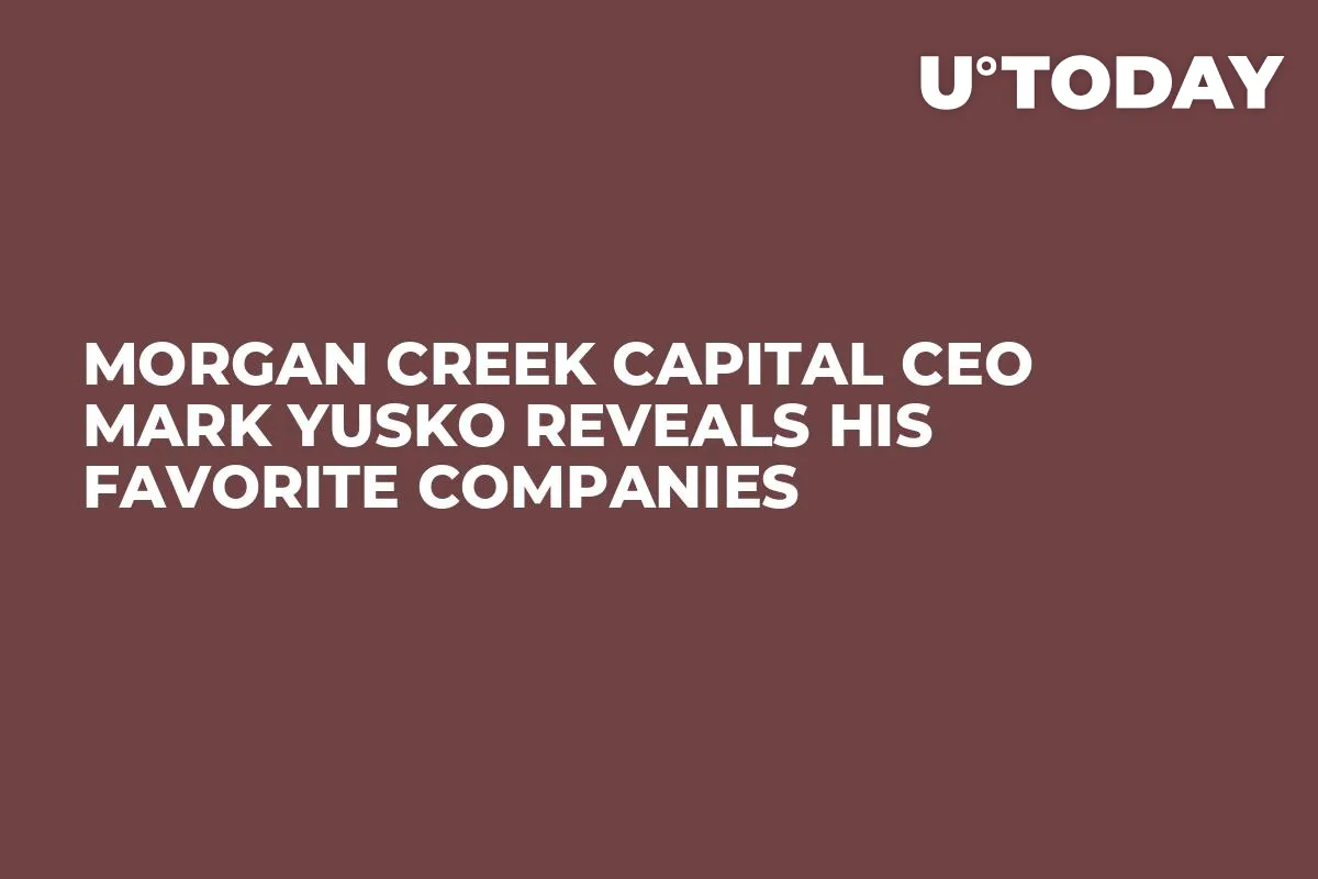 Morgan Creek Capital CEO Mark Yusko Reveals His Favorite Companies