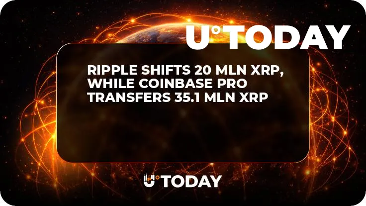 Ripple Shifts 20 Mln XRP, While Coinbase Pro Transfers 35.1 Mln XRP