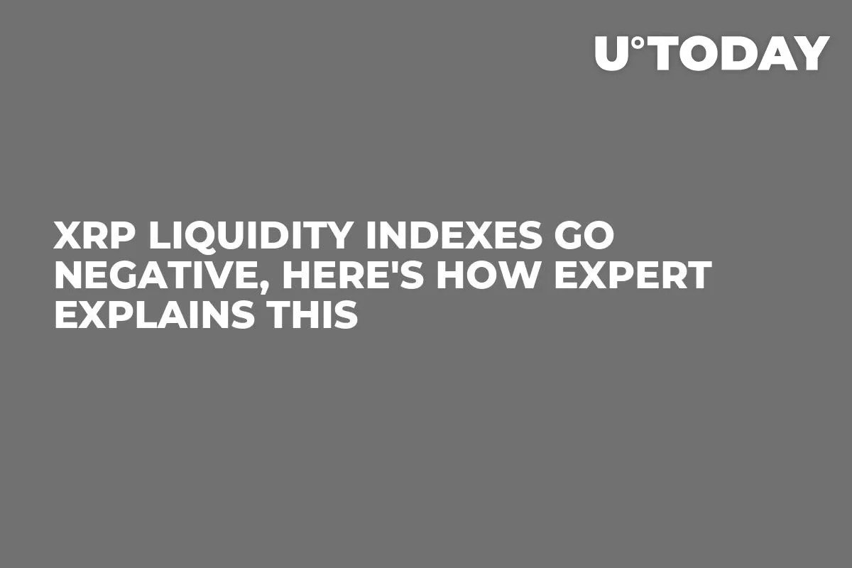 XRP Liquidity Indexes Go Negative, Here's How Expert Explains This