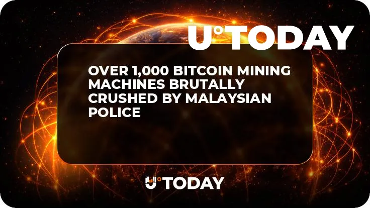 Over 1,000 Bitcoin Mining Machines Brutally Crushed by Malaysian Police