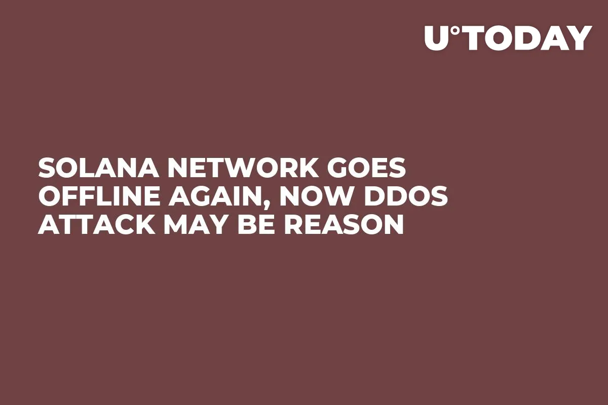 Solana Network Goes Offline Again, Now DDoS Attack May Be Reason
