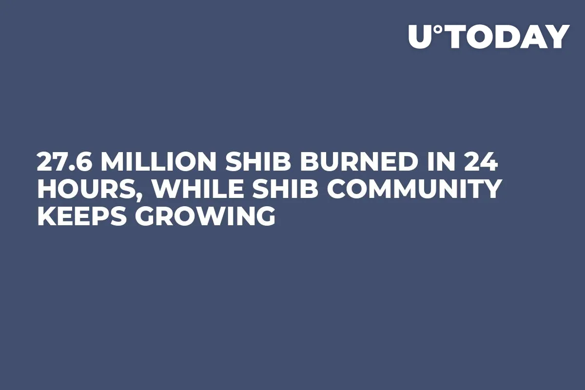 27.6 Million SHIB Burned in 24 Hours, While SHIB Community Keeps Growing