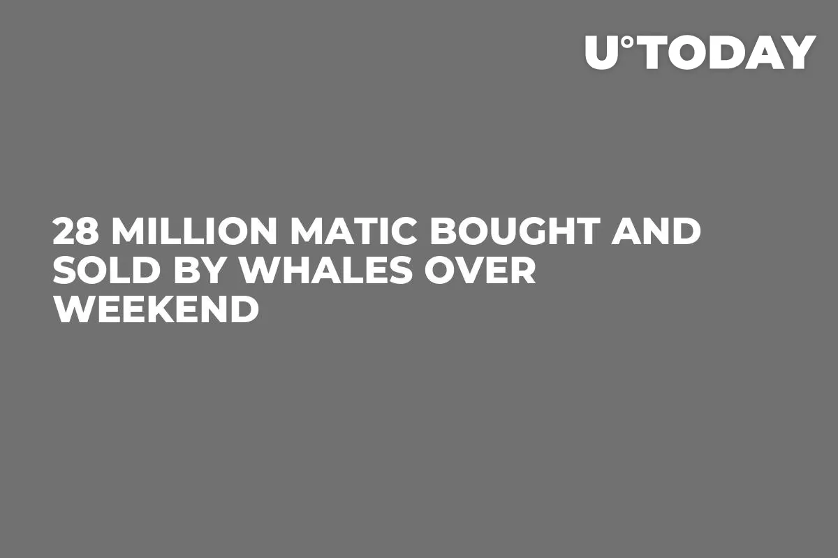 28 Million MATIC Bought and Sold by Whales Over Weekend