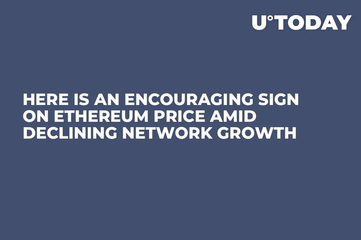 Here Is an Encouraging Sign on Ethereum Price Amid Declining Network Growth