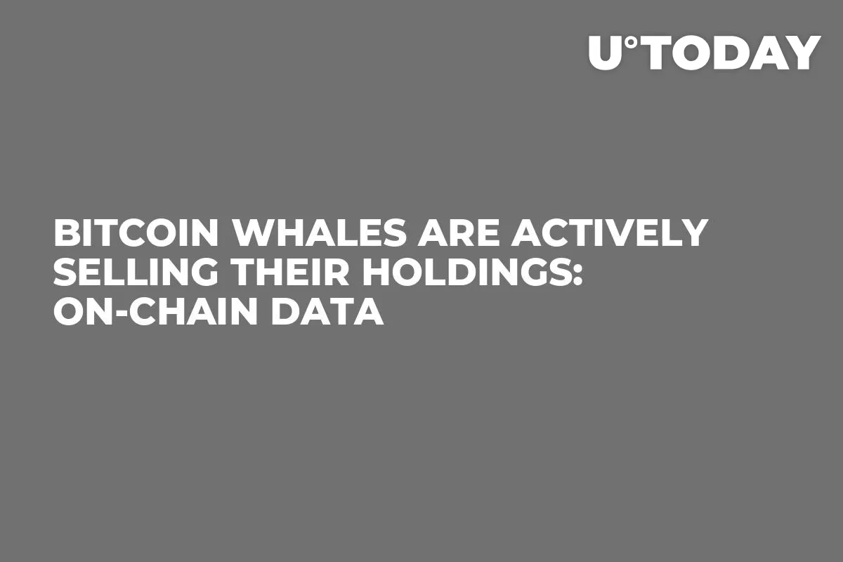 Bitcoin Whales Are Actively Selling Their Holdings: On-Chain Data