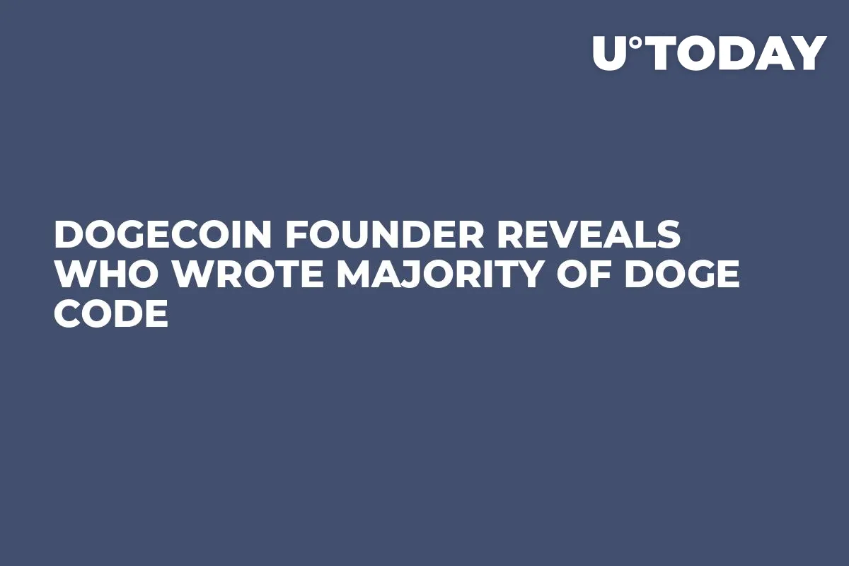 Dogecoin Founder Reveals Who Wrote Majority of DOGE Code