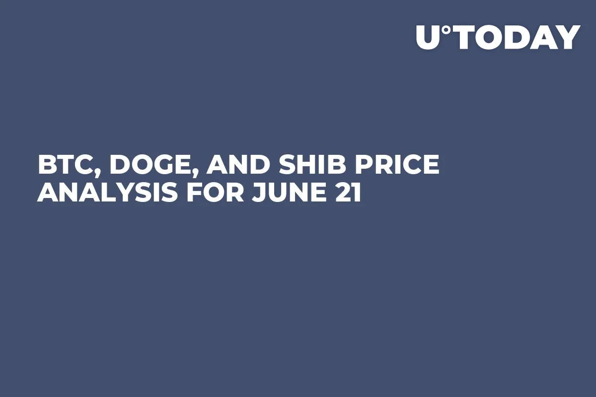 BTC, DOGE, and SHIB Price Analysis for June 21