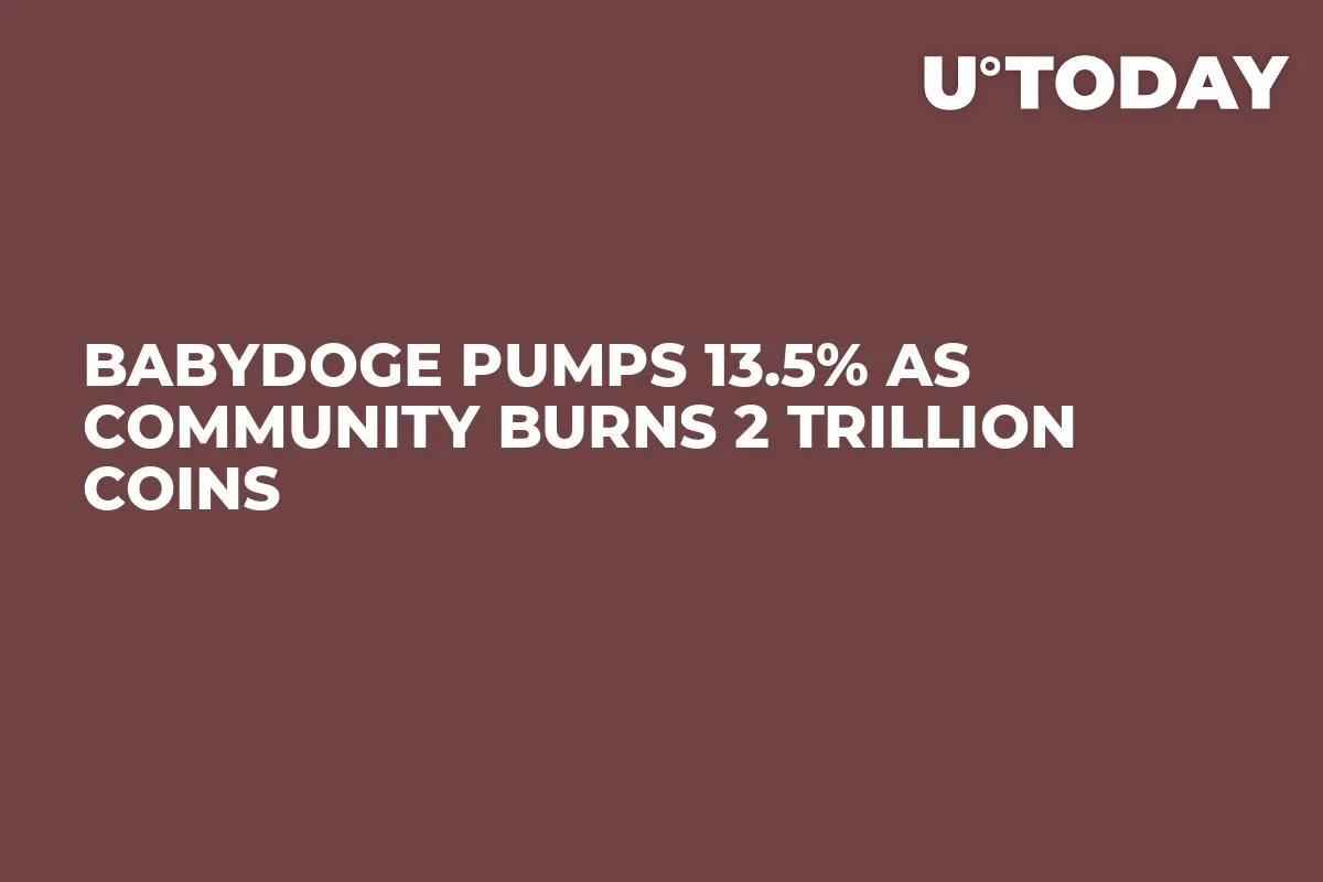 BabyDoge Pumps 13.5% as Community Burns 2 Trillion Coins 