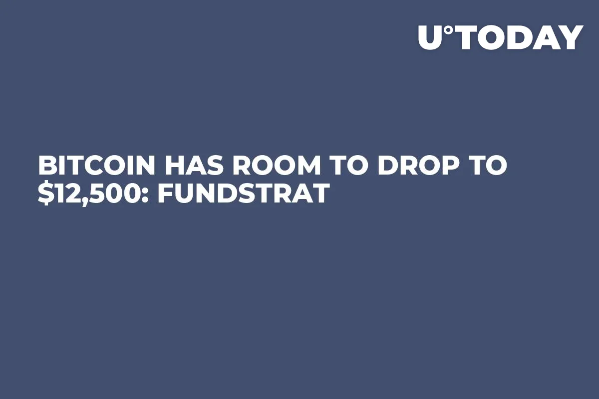 Bitcoin Has Room to Drop to $12,500: Fundstrat