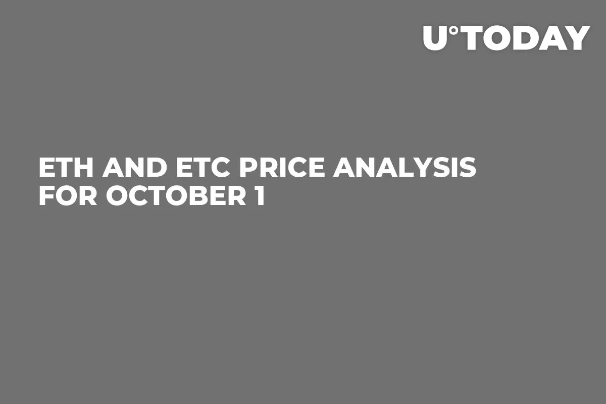 ETH and ETC Price Analysis for October 1