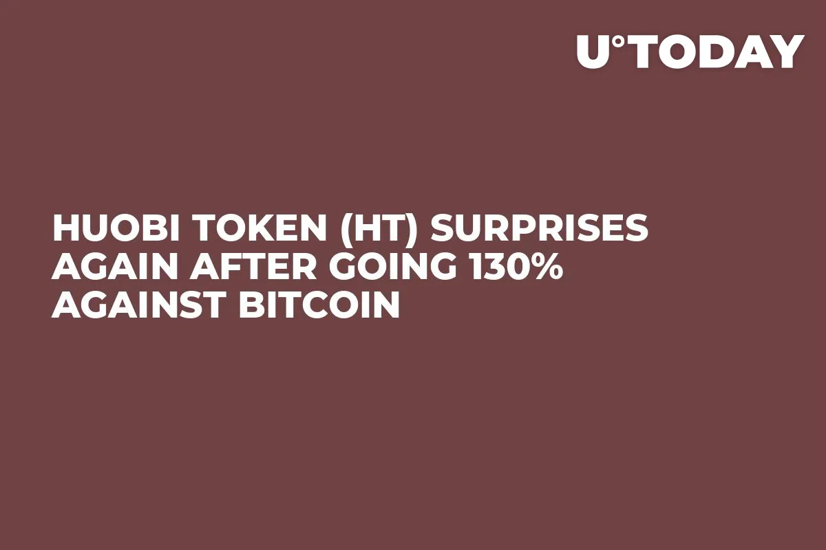 Huobi Token (HT) Surprises Again After Going 130% Against Bitcoin