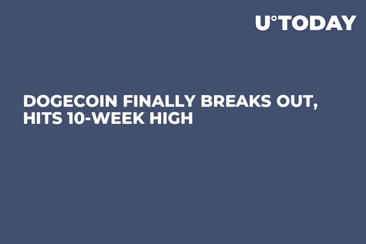 Dogecoin Finally Breaks Out, Hits 10-Week High