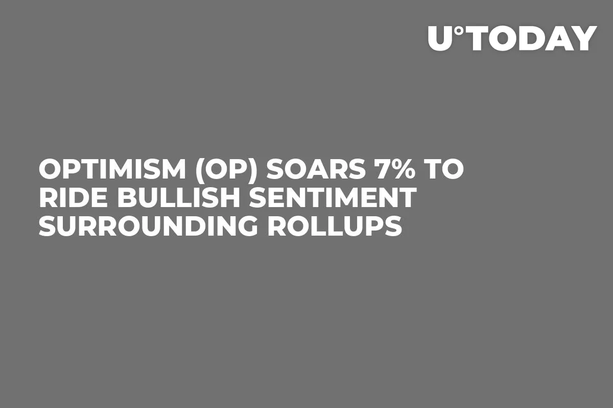 Optimism (OP) Soars 7% to Ride Bullish Sentiment Surrounding Rollups