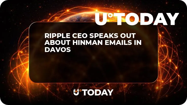 Ripple CEO Speaks Out About Hinman Emails in Davos