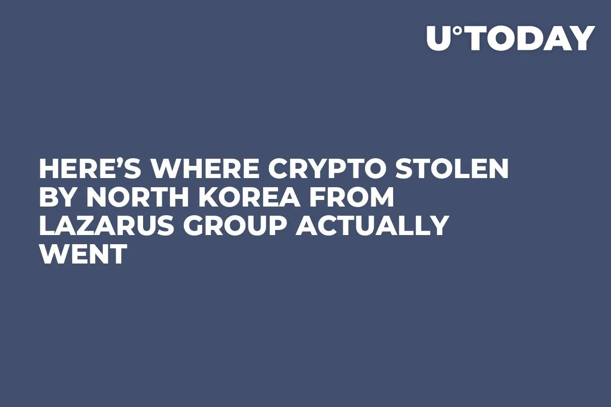 Here’s Where Crypto Stolen by North Korea from Lazarus Group Actually Went