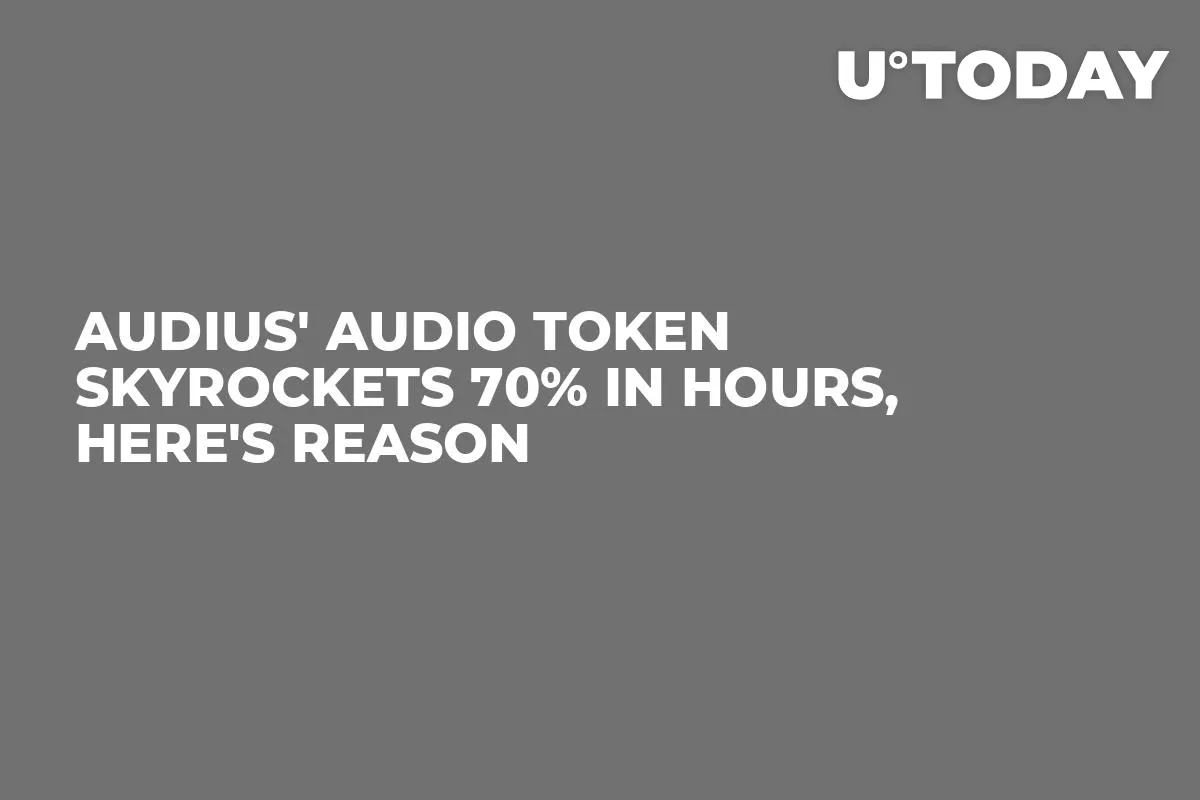 Audius' AUDIO Token Skyrockets 70% in Hours, Here's Reason