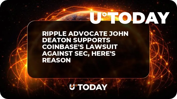 Ripple Advocate John Deaton Supports Coinbase's Lawsuit Against SEC, Here's Reason