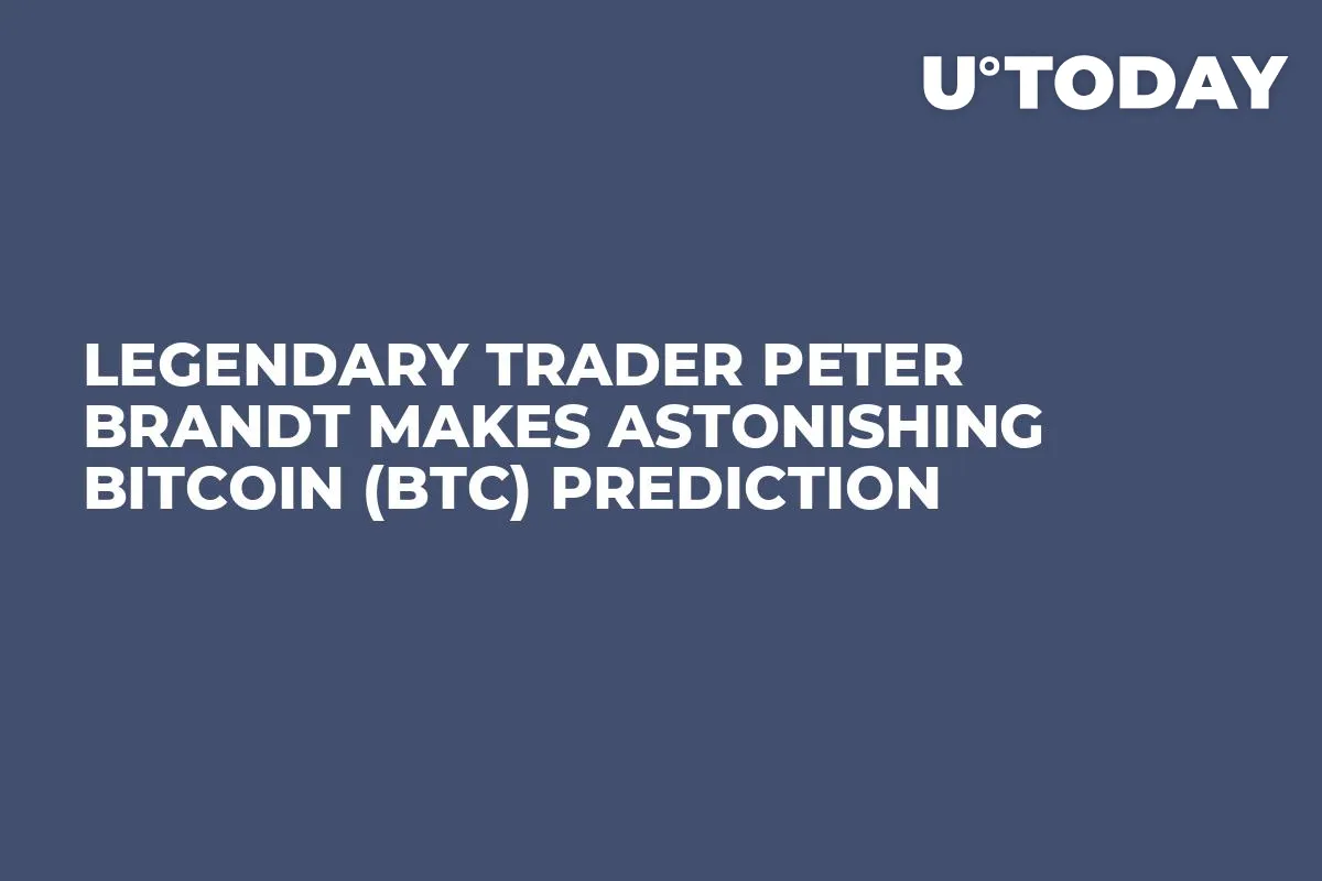 Legendary Trader Peter Brandt Makes Astonishing Bitcoin (BTC) Prediction