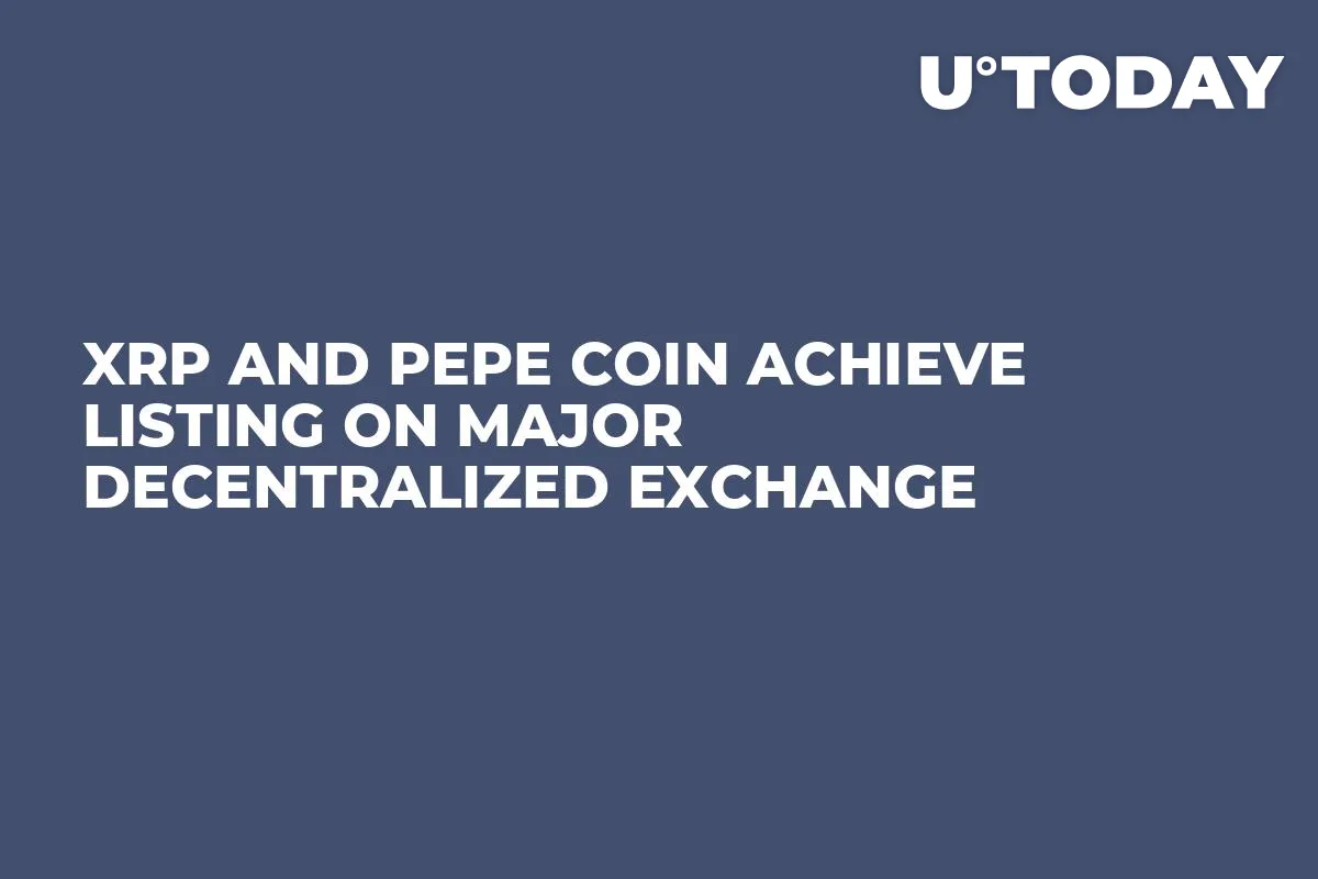 XRP and PEPE Coin Achieve Listing on Major Decentralized Exchange