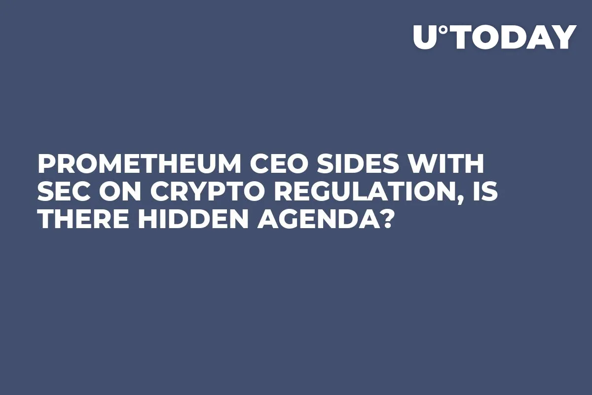 Prometheum CEO Sides With SEC on Crypto Regulation, Is There Hidden Agenda?
