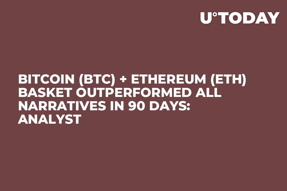Bitcoin (BTC) + Ethereum (ETH) Basket Outperformed All Narratives in 90 Days: Analyst