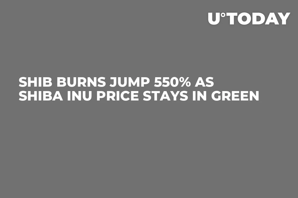 SHIB Burns Jump 550% as Shiba Inu Price Stays in Green